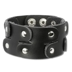 SilberDream Lederarmband schwarz Unisex Leder Armband LAC148S