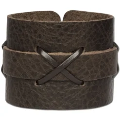 SilberDream Lederarmband braun Herren Leder Armband LA4071B