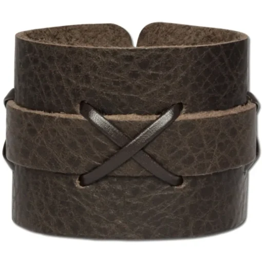 SilberDream Lederarmband braun Herren Leder Armband LA4071B