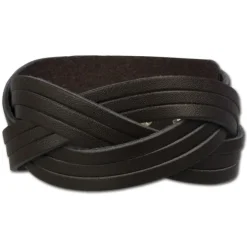 SilberDream Lederarmband braun cross-over unisex Leder Armband LAC737B