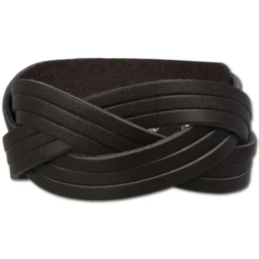SilberDream Lederarmband braun cross-over unisex Leder Armband LAC737B