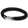 SilberDream Lederarmband schwarz Damen Leder Armband LA0108S
