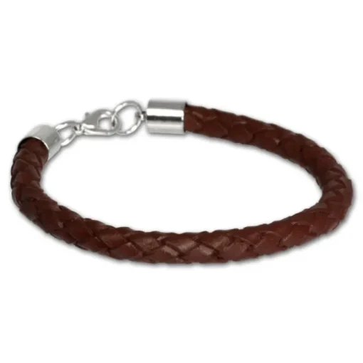 SilberDream Lederarmband braun Herren/Dame Leder Armband LA1649B