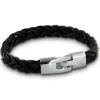 SilberDream Lederarmband schwarz Unisex Leder Armband LAC786S