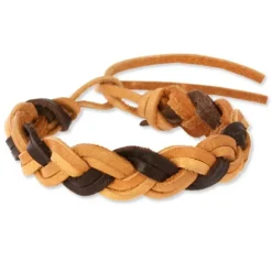 SilberDream Lederarmband braun Surferarmband Leder Armband LAC128B