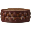 SilberDream Lederarmband rotbraun unisex Leder Armband LAC199B