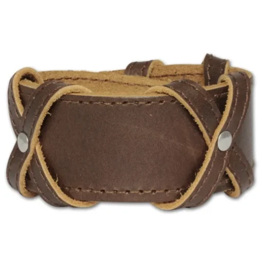 SilberDream Lederarmband braun Herren Leder Armband LA1502B