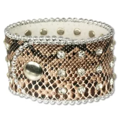 SilberDream Lederarmband braun Zirkonia Damen Leder Armband LAP229B