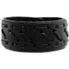 SilberDream Lederarmband schwarz Zierband Leder Armband LA5656S