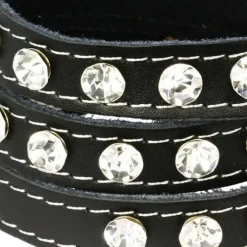 SilberDream Lederarmband schwarz Zirkonia Damen Leder Armband LAP228S