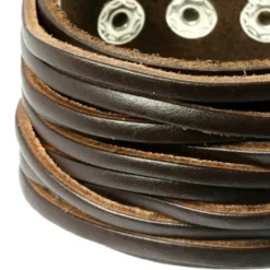 SilberDream Lederarmband braun Herren Leder Armband LA2249B