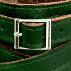 SilberDream Lederarmband dunkelgrün Herren Leder Armband LA1302G