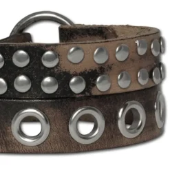 SilberDream Lederarmband unisex braun Nieten Leder Armband LA5645B