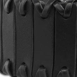 SilberDream Lederarmband Riemchen schwarz Damen Armband LA0025S