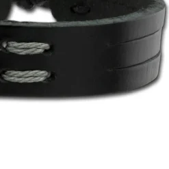 SilberDream Lederarmband unisex schwarz Knotenverschluss Armband LAP534S