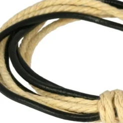 SilberDream Lederarmband black Surferarmband Leder Armband LA3247S