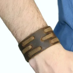 SilberDream Lederarmband braun Herren Leder Armband LA1821