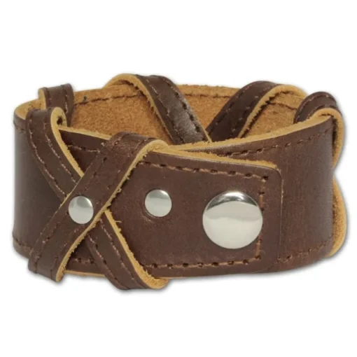 SilberDream Lederarmband braun Herren Leder Armband LA1502B