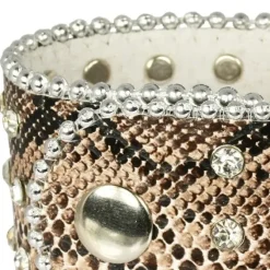 SilberDream Lederarmband braun Zirkonia Damen Leder Armband LAP229B