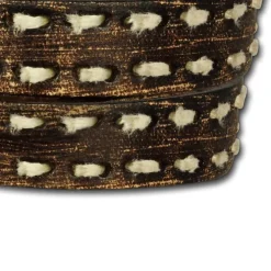 SilberDream Lederarmband Jeansstyle braun grau Leder Armband LAP511B