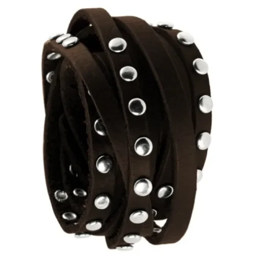 SilberDream Lederarmband brown Damen Leder Armband LA2250B