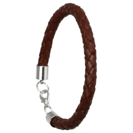 SilberDream Lederarmband braun Herren/Dame Leder Armband LA1649B