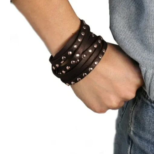 SilberDream Lederarmband brown Damen Leder Armband LA2250B