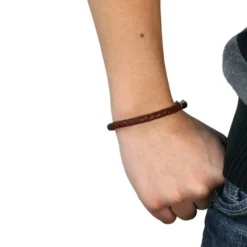 SilberDream Lederarmband braun Herren/Dame Leder Armband LA1649B