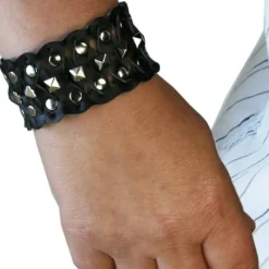 SilberDream Lederarmband schwarz Unisex Leder Armband LAC162S