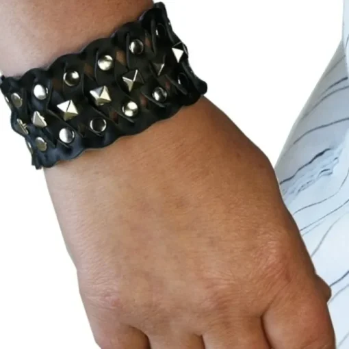SilberDream Lederarmband schwarz Unisex Leder Armband LAC162S