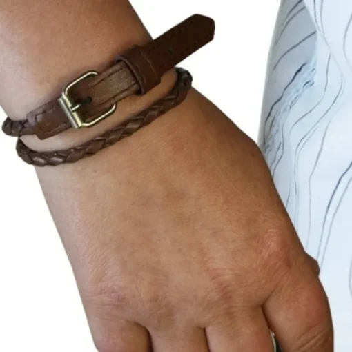 SilberDream Lederarmband braun Herren Leder Armband LAC038B
