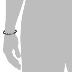 SilberDream Lederarmband Edelstahl Beads braun Leder Armband LAP006B