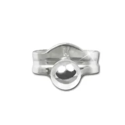 SilberDream mini-Ohrstecker Halbkugel 2,5mm Silber 925 Ohrring SDO5552