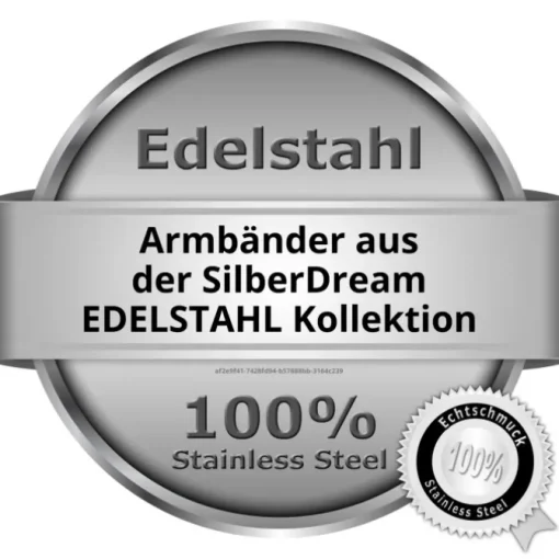 SilberDream Nappa Leder Armband braun 18cm Edelstahlverschluss LAB1118