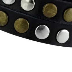 SilberDream Nieten-Lederarmband Wickeloptik schwarz Damen Leder Armband LAP088S