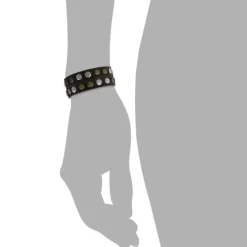 SilberDream Nieten-Lederarmband Wickeloptik braun Leder Armband LAP088B