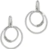 SilberDream Ohrhänger Doppelringe 925 Sterling Silber Damen Ohrringe SDO6700J