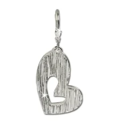 SilberDream Ohrhänger Doppelherz 925 Sterling Silber Ohrring SDO324