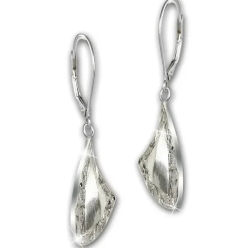 SilberDream Ohrhänger Dreieck 925 Sterling Silber Damen Ohrring SDO4343J