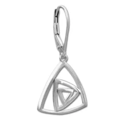 SilberDream Ohrhänger Dreiecke 925 Sterling Silber Damen Ohrring SDO4314J
