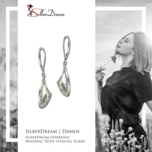 SilberDream Ohrhänger Dreieck 925 Sterling Silber Damen Ohrring SDO4343J