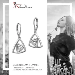 SilberDream Ohrhänger Dreiecke 925 Sterling Silber Damen Ohrring SDO4314J