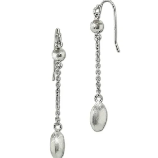 SilberDream Ohrhänger Drops 925 Sterling Silber Damen Ohrringe SDO6707J