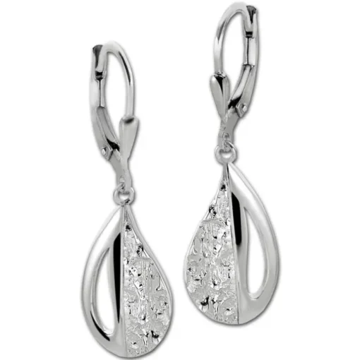 SilberDream Ohrhänger Drops 925er Sterling Silber Damen SDO4395O