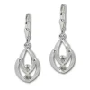 SilberDream Ohrhänger Glamour Zirkonia weiß Ohrring 925 Silber SDO522W