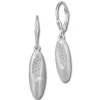 SilberDream Ohrhänger Oval Zirkonia weiß 925 Silber Ohrring SDO354M
