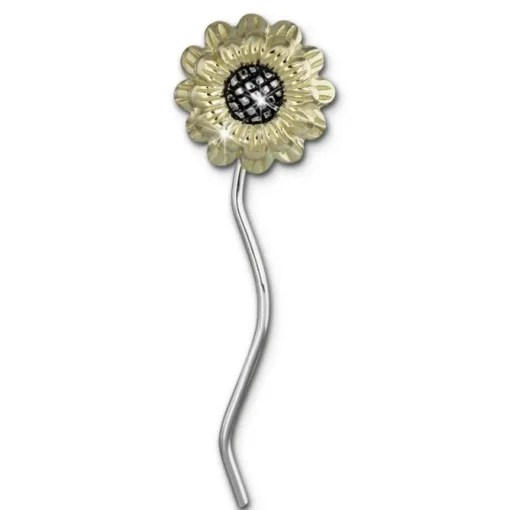 SilberDream Ohrhänger Sonnenblume 925 Silber Damen Ohrringe SDO463Y