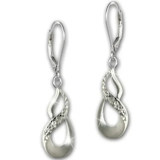 SilberDream Ohrhänger Unendlich 925 Sterling Silber Damen Ohrring SDO4350J