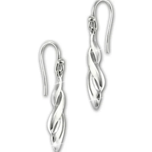 SilberDream Ohrhänger Zopf 925 Sterling Silber Damen Ohrringe SDO6717J
