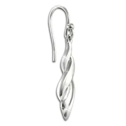 SilberDream Ohrhänger Zopf 925 Sterling Silber Damen Ohrringe SDO6717J